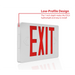 NICOR LED Emergency Exit Sign Red Lettering K 1.6W 120/277V (EXL41UNVWHR2)