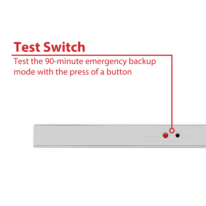 NICOR LED Emergency Exit Sign Red Lettering K 1.6W 120/277V (EXL41UNVWHR2)