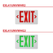 NICOR LED Emergency Exit Sign Red Lettering K 1.6W 120/277V (EXL41UNVWHR2)