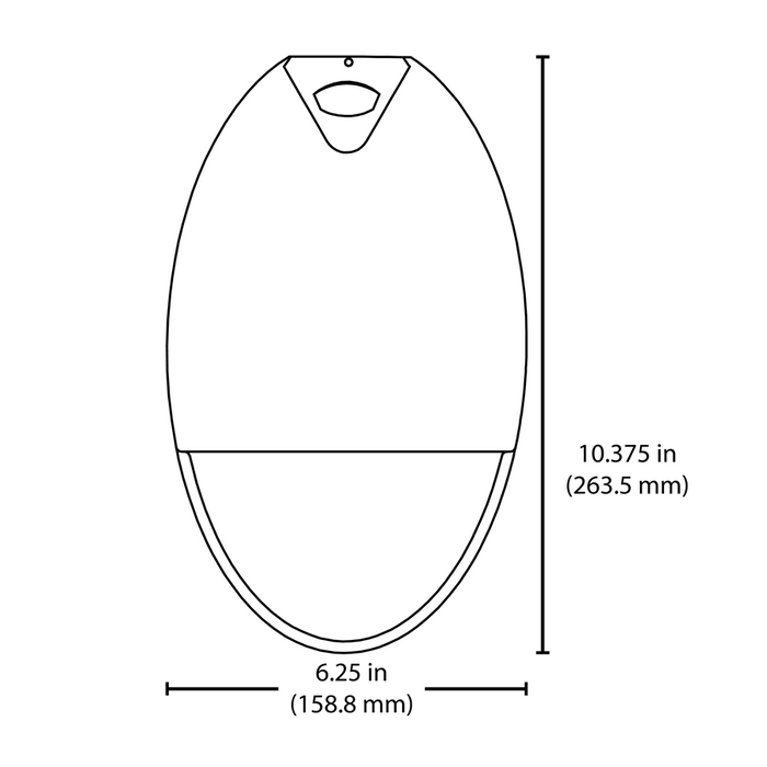 Nicor Backloader NICOR EOT1MV2KBZPS LED Emergency Outdoor Tear Drop 20-277V 2700K ...