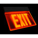 NICOR EXL2 Series Edge Lit LED Emergency Exit Sign Clear With Red Lettering (EXL2-10UNV-AL-CL-R-1)