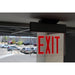 NICOR EXL2 Series Edge Lit LED Emergency Exit Sign Clear With Red Lettering (EXL2-10UNV-AL-CL-R-1)