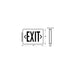 NICOR EXL1 Series LED Emergency Exit Sign With Green Lettering (EXL1-10-UNV-WH-G-2)