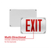 NICOR LED Outdoor Emergency Exit Sign Red Lettering K 2.9W 120/277V (EXL51UNVWHR2)