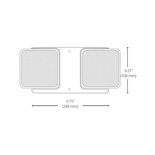 NICOR ERL Series Emergency LED Remote Dual Light Fixture (ERL2-10-WH)