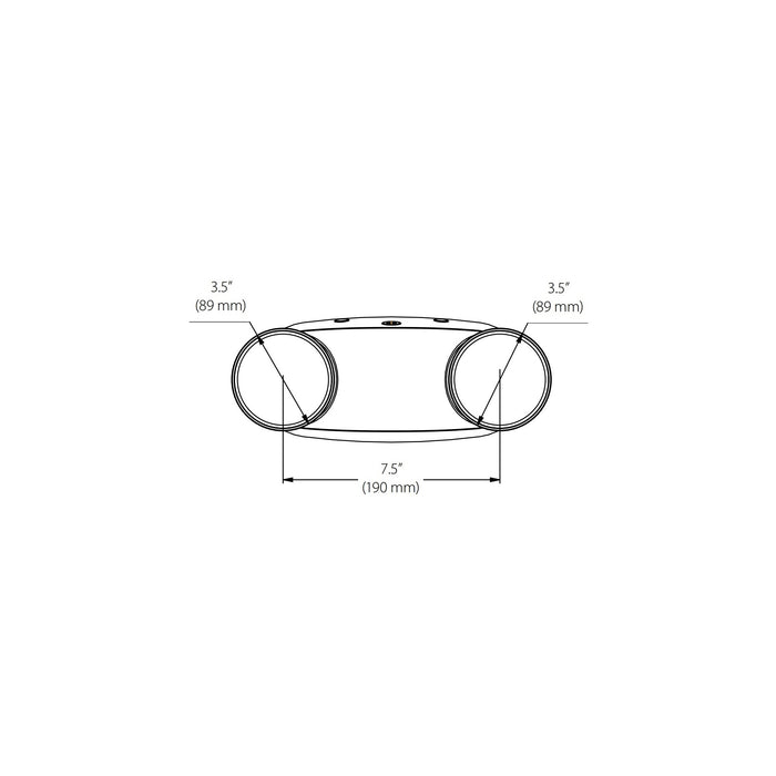 NICOR EML Series Micro Emergency LED Light Fixture (EML5-10-UNV-WH)