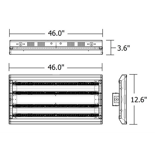 NICOR HBL-2 Series 223W LED High Bay 120-277V 4000K (HBL-20-223W-UNV-40K)