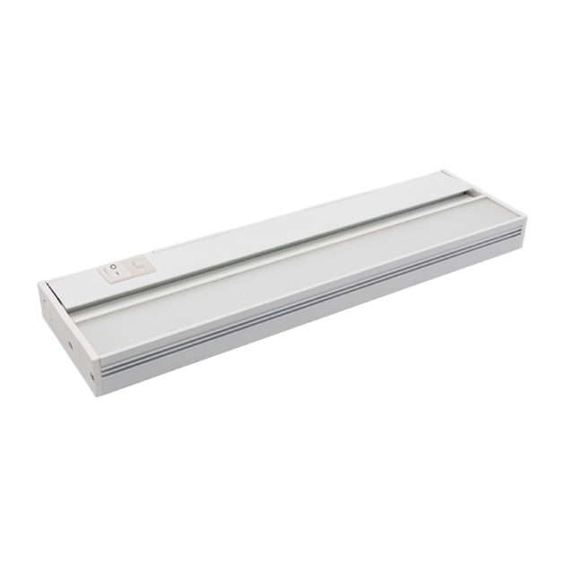 NICOR NUC-5 Series 12.5 Inch Nickel Selectable LED Under-Cabinet Light (NUC512SNK)