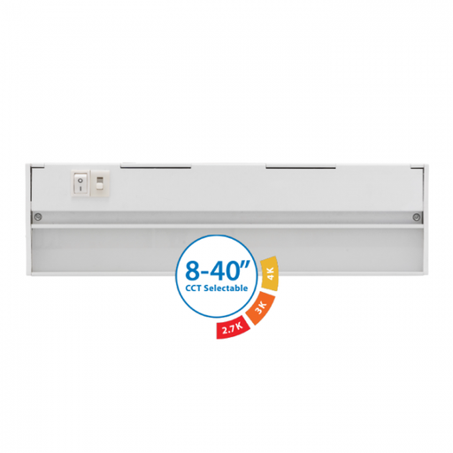 NICOR NUC-5 Series 12.5 Inch White Selectable LED Under-Cabinet Light (NUC512SWH)