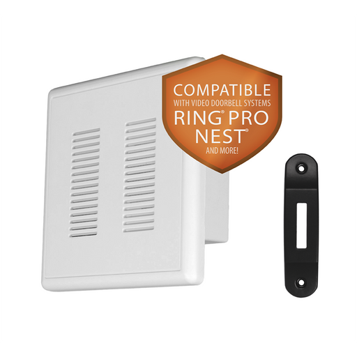 NICOR PrimeChime Plus 2 Video Compatible Doorbell Chime Kit With Black Decorative Button (PRCP2DBBK)