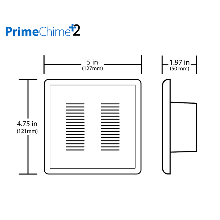 NICOR PrimeChime Plus 2 Video Compatible Doorbell Chime Kit With Black Decorative Button (PRCP2DBBK)