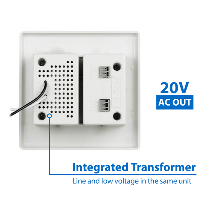 NICOR PrimeChime Plus 2 Video Compatible Doorbell Chime Kit With White Stucco Button (PRCP2SBWH)