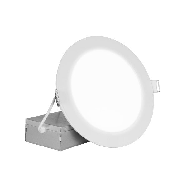 NICOR REL Series 8 Inch 17.9W Round White Canless LED Downlight 3000K 120V 93 CRI (REL811203KRDWH)