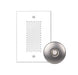 NICOR Single-Gang Electronic Door Chime Kit With Brushed Nickel Stucco Button (EDC1120SBNK)