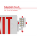 NICOR Slim LED Emergency Exit Sign Combination Red Lettering K 3.3W 120/277V (ECL21UNVWHR2)