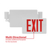 NICOR Slim LED Emergency Exit Sign Combination Red Lettering K 3.3W 120/277V (ECL21UNVWHR2)