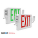 NICOR Slim LED Emergency Exit Sign Combination Red Lettering K 3.3W 120/277V (ECL21UNVWHR2)