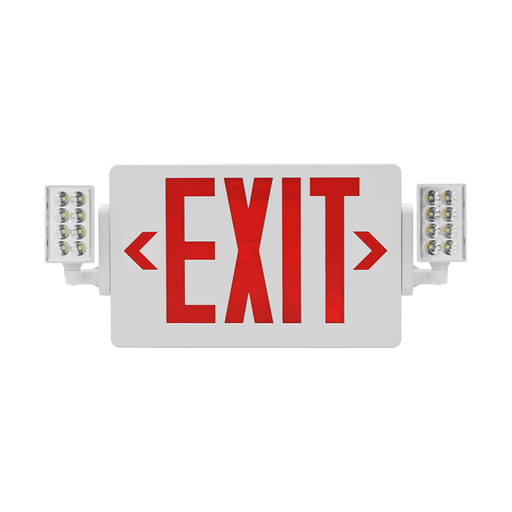 NICOR Slim LED Emergency Exit Sign Combination Red Lettering K 3.3W 120/277V (ECL21UNVWHR2)