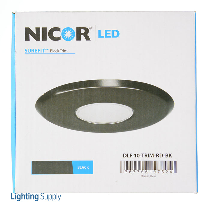 NICOR Surefit Slim Pro Trim Round Black (DLF-10-TRIM-RD-BK)