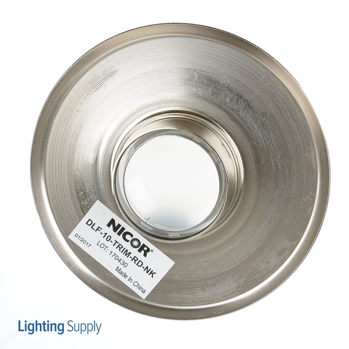 NICOR DLF Surefit Series Trim Plate Round With Nickel Finish (DLF-10-TRIM-RD-NK)