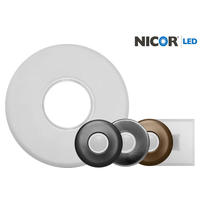 NICOR DLF Surefit Series Trim Plate Round With Nickel Finish (DLF-10-TRIM-RD-NK)