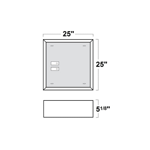 NICOR 2X2 Foot Surface Mount Frame Kit For LED Troffers (SK22)