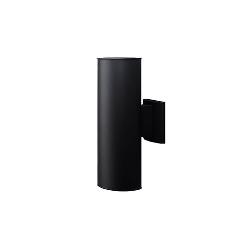NICOR 12 Inch Black Up And Down Cylindrical Bullet Light (50102BK)