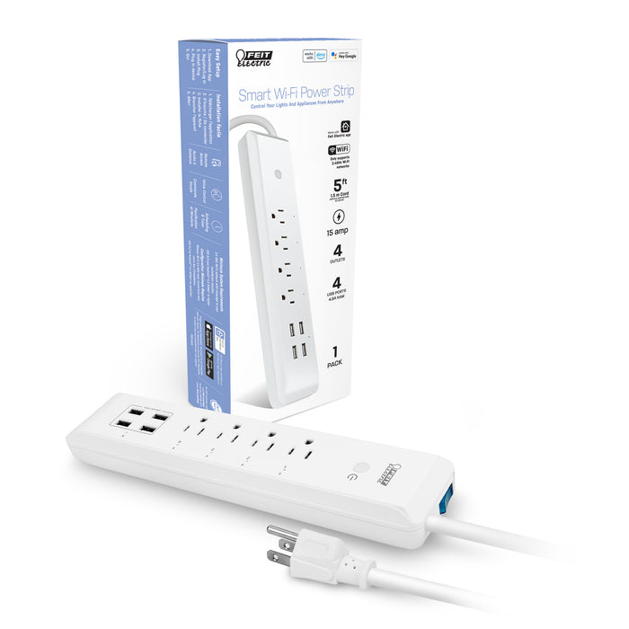 Feit Electric Smart Wi-Fi 4-Outlet Power Strip (POWERSTRIP/WIFI)