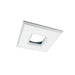 Nora 1 Inch Square M1 Stainless Steel Trim White (NM1-SSSW)