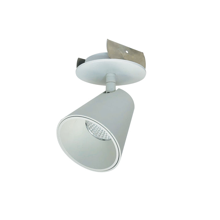 Nora 2 Inch Ipoint Monopoint Luminaire Round Cone 1000Lm 2700K 90 CRI Matte Powder White (NIOP-2RTC27XMPW)