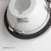 Nora 4 Inch Adjustable Eyeball Trim White R20/PAR20 Maximum Bulb Diameter (NS-18)