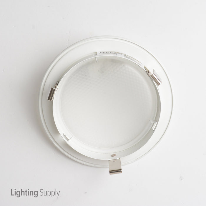 Nora 4 Inch Albalite Lens Shower Trim White R20 Maximum Bulb Diameter (NS-22W)