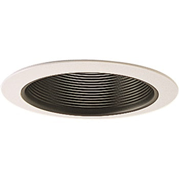 Nora 4 Inch Black Phenolic Baffle And White P Ring (NS-41P)