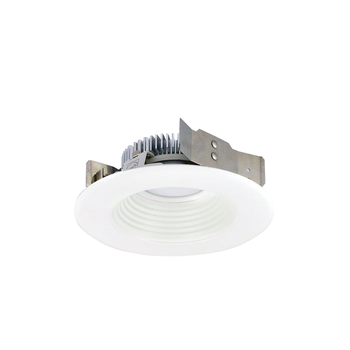 Nora 4 Inch Cobalt Shallow High Lumen LED Trim Round Baffle 850Lm 3500K White (NLCBS-4W528535WW)