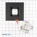 Nora 4 Inch Cobalt Shallow High Lumen LED Trim Square /Square Regress 1200Lm 2700K Black (NLCBS-4561227BB)