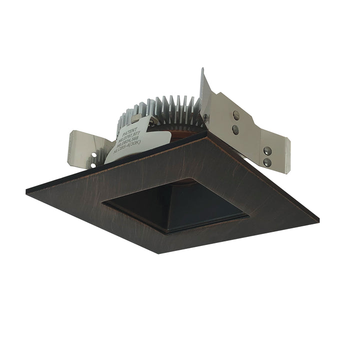 Nora 4 Inch Cobalt Shallow High Lumen LED Trim Square /Square Regress 1200Lm 2700K Bronze (NLCBS-4561227BZ)