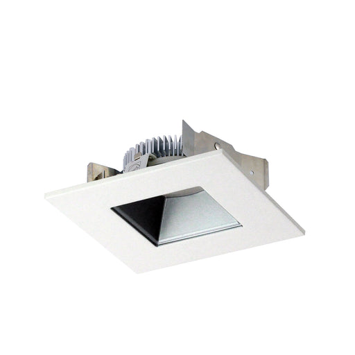 Nora 4 Inch Cobalt Shallow High Lumen LED Trim Square /Square Regress 1200Lm 2700K Haze/White (NLCBS-4561227HZW)