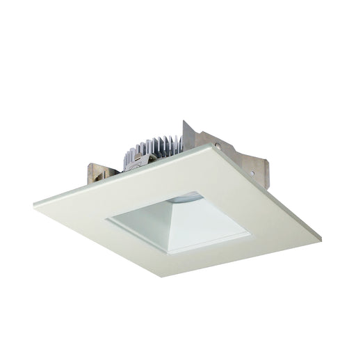 Nora 4 Inch Cobalt Shallow High Lumen LED Trim Square /Square Regress 1200Lm 2700K White (NLCBS-4561227WW)