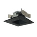 Nora 4 Inch Cobalt Shallow High Lumen LED Trim Square /Square Regress 1200Lm 3000K Black (NLCBS-4561230BB)