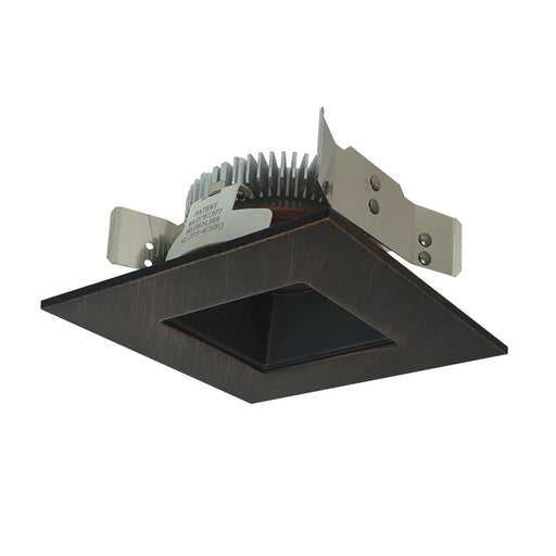 Nora 4 Inch Cobalt Shallow High Lumen LED Trim Square /Square Regress 1200Lm 3000K Bronze (NLCBS-4561230BZ)