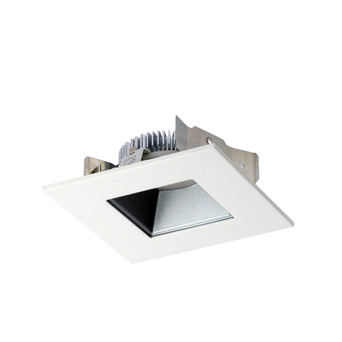 Nora 4 Inch Cobalt Shallow High Lumen LED Trim Square /Square Regress 1200Lm 3000K Haze/White (NLCBS-4561230HZW)