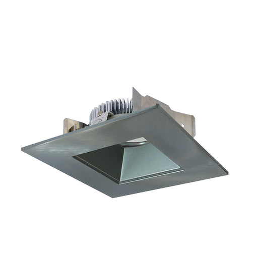 Nora 4 Inch Cobalt Shallow High Lumen LED Trim Square /Square Regress 1200Lm 3000K Natural Metal (NLCBS-4561230NN)