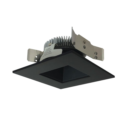 Nora 4 Inch Cobalt Shallow High Lumen LED Trim Square /Square Regress 850Lm 3000K Black (NLCBS-4568530BB)