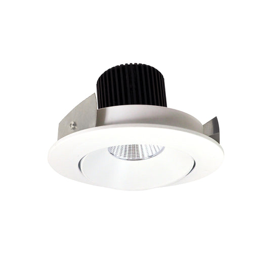 Nora 4 Inch Iolite High Lumen Round Cone Regress Adjustable Trim 1500/2000/2500Lm 3000K Matte Powder White (NIO-4RC30XMPW/HL)