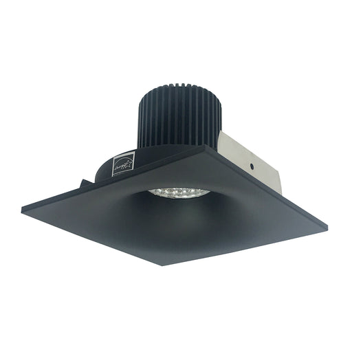 Nora 4 Inch Iolite High Lumen Square Bullnose Non-Adjustable Trim 1500/2000/2500Lm 2700K Black (NIO-4SNB27XBB/HL)