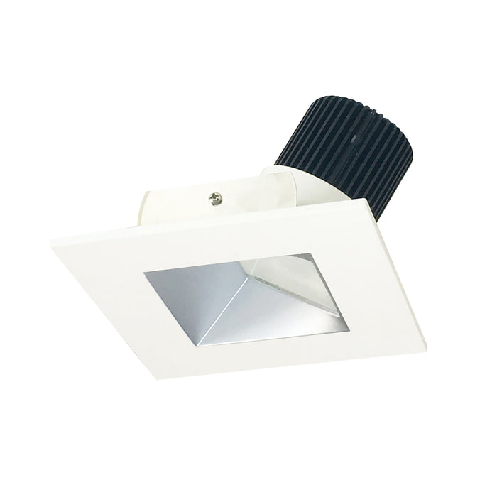 Nora 4 Inch Iolite High Lumen Square /Square Wall Wash Reflector Non-Adjustable Trim 1500/2000Lm 4000K Haze/Matte Powder White (NIO-4SW40XHZMPW/HL)