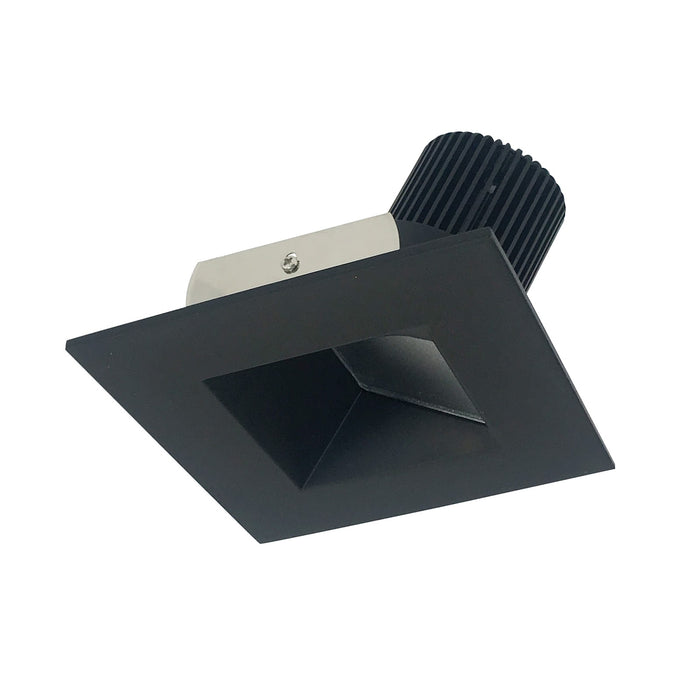 Nora 4 Inch Iolite Square /Square Wall Wash Reflector Non-Adjustable Trim 1000Lm 5000K Black (NIO-4SW50XBB/10)