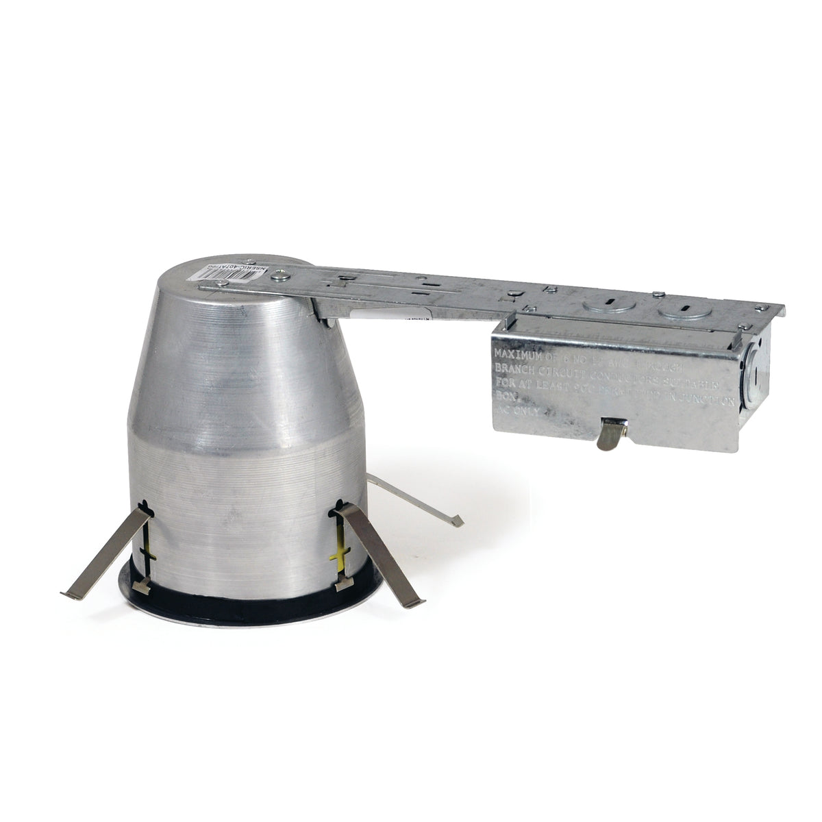 Nora 4" Line Voltage Non-IC Remodel Recessed Housing – Air-Tight, Damp Location Rated, LED Compatible (E26 Medium Base)