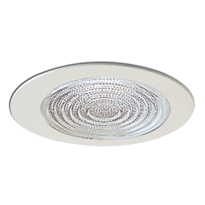 Nora 4 Inch Low Voltage Fresnel Shower Trim White (NL-423W)