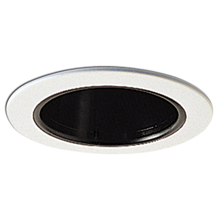 Nora 4 Inch Low Voltage Reflector Black White Ring (NL-413)
